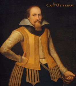 Retrato de Otto Brahe, capitán de una compañía de daneses a repartir por Zelanda, entró al servicio de Brandeburgo en 1610 de Anonymous