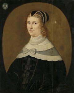 Retrato de una mujer, llamada Theodora de Visscher, esposa de Jacob Rijswijk
