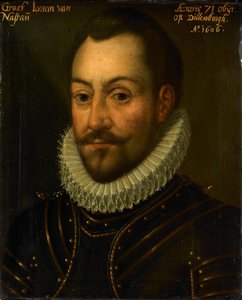 Retrato de un Conde u Oficial desconocido, posiblemente el Conde Juan el Viejo de Nassau o Luis de Nassau de Anonymous