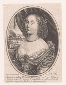 Retrato de Anna Genoveva de Borbón-Condé de Anonymous
