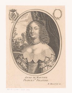Portret de Anne Gonzaga Anne de Mantove, princesse Palatine (título sobre objeto) de Anonymous