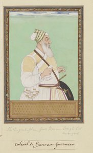 Retrato de Fath Jang Khan, el gran visir de Aurangzeb de Anonymous