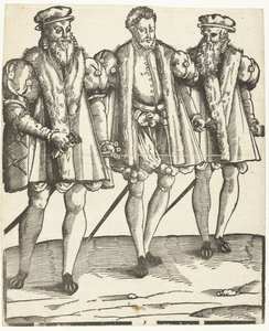 Retrato de Gaspard, Francois y Odet de Coligny de Anonymous