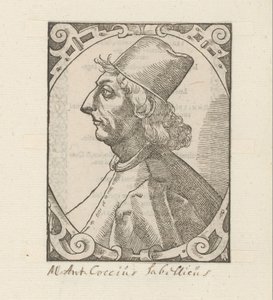 Portret de Marcus Antonius Coccius Sabellicus de Anonymous