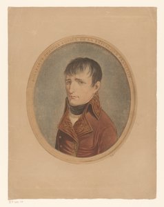 Retrato de Napoleón I Bonaparte, keizer de Fransen Bonaparte Primer Cónsul de la República Francesa (título sobre objeto) de Anonymous