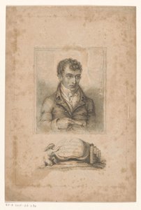 Retrato de Robert Mount, encuadernador y vendedor de grabados en Londres
R. Montador, encuadernador, impresor y fabricante de portafolios (título en el objeto)