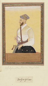 Retrato de Saf-shikan Khan, que fue visir de Aurangzeb de Anonymous