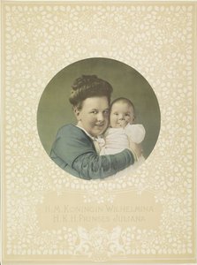 Retrato de Guillermina, reina de los Países Bajos, y Juliana, reina de los Países Bajos