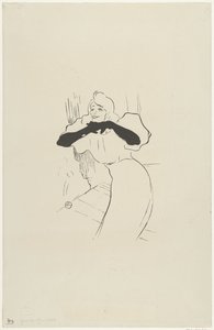 Retrato de la actriz Yvette Guilbert en su actuación en Linger longer loo
Yvette Guilbert Linger longer loo de Anonymous