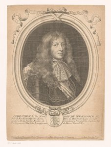 Retrato del rey Christian V de Dinamarca Chrestien, Ve, du Nom Roy de D