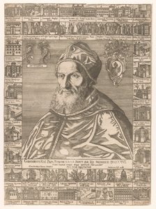 Portret van paus Gregorius XIII de Anonymous