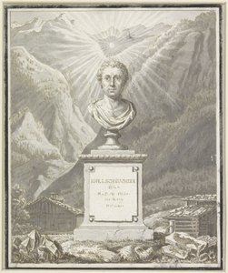 Busto retrato de Johann Jakob Scheuchzer de Anonymous
