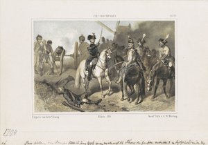 El príncipe Guillermo en la batalla de Fleurus, 1794
