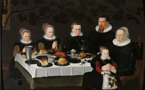 Familia calvinista próspera
Retrato de familia de Anonymous
