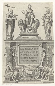 Rea, Religión, Bestuur en huisgoden Titelpagina voor: Georg Braun en Franz Hogenberg, Sobre las principales ciudades del universo entero, segundo libro, s.a. de Anonymous