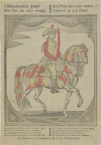Retrato ecuestre de Guillermo V, príncipe de Orange-Nassau de Anonymous