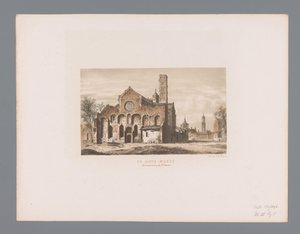 Ruinas de la Iglesia de María en Utrecht La Sainte-Marye (título sobre el objeto) de Anonymous