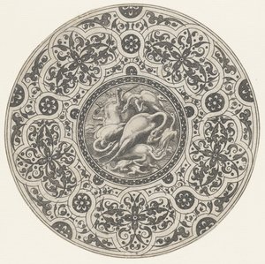 Tazón con aves y moresken Diseño de letreros (título de la serie)
