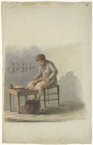 Zapatero trabajando