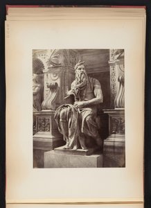 Escultura de Moisés de Miguel Ángel, monumento a Julio II, S. Pietro in Vincoli en Roma, Italia de Anonymous