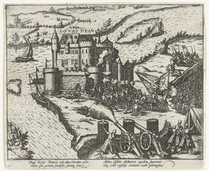Castillo de Loevestein tomado por Herman de Ruiter, 1570 de Anonymous