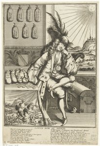 Caricatura sobre Luis Guillermo de Baden-Baden, 1705
Louis D