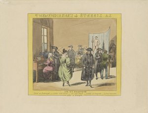 Caricatura sobre la libertad de enseñanza, 1828 La liberté de l