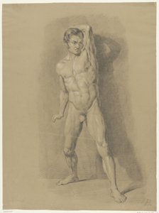 Desnudo masculino de pie, de frente