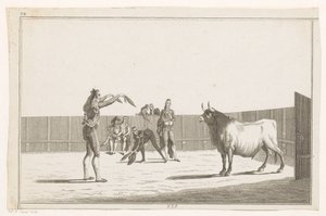 Torero con banderillas Colección de las principales suertes de una corrida de toros (título de serie sobre objeto) Colección de las maniobras taurinas más importantes (título de la serie) de Anonymous