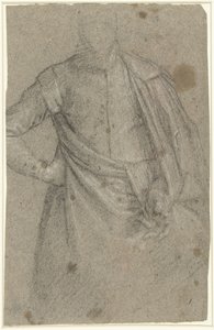 Estudio para el retrato de un hombre con capa de Anonymous