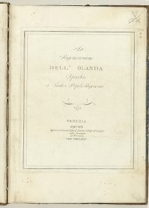 Page title voor: La regeneración de Holanda, 1799 La regeneración de Holanda: un espejo para todos los pueblos regenerados (título sobre objeto) Hollandia Regenerata (Italianse kopie) (título de la serie)