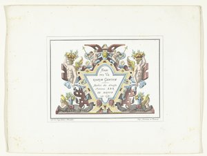 Titelprent voor de series kostuumprenten en facsímil Hábitos de las diversas naciones / Habitz des diversitys Nations Abr De Bruyn inv. 1581 (título sobre el objeto) de Anonymous