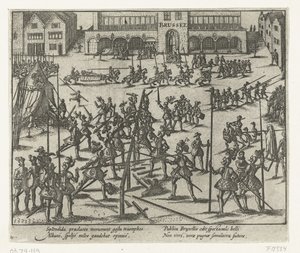 Torneo en la Grand Place de Bruselas, 1569 de Anonymous