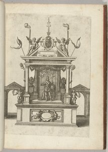 Escena con el emperador Rodolfo II, 1594 de Anonymous