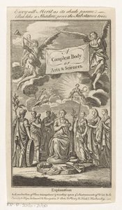 Triomf van Vrede Un cuerpo completo de artes y ciencias (título en el objeto) Titelpagina voor: Sn, The Universal Magazin of Knowledge and Pleasure Vol III, 1748 de Anonymous
