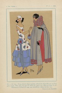 Muy parisino, 1923, nº 11: 15. - AU BAL. - Este vestido de terciopelo... de Anonymous