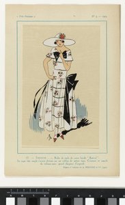 Muy parisino, 1923, nº 5: 17.- TIMIDEZ. - 1. Vestido velo... de Anonymous