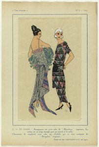 Muy parisino, 1923, nº 6: 1 - POR LA TARDE. - Suntuoso es este vestido... de Anonymous
