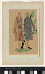 Très Parisien, 1928, nº 9: 8.0 - JUVENTUD. Abrigo en Kadsourah... de Anonymous