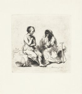 Dos mujeres en conversación