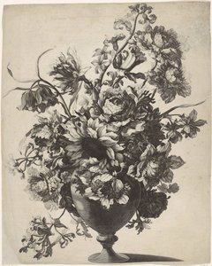 Jarrón con flores de Anonymous