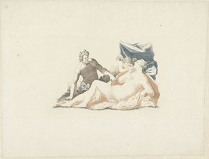 Venus espiada por un sátiro de Anonymous