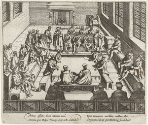 Prohibición de la predicación protestante en Amberes, 1577 de Anonymous