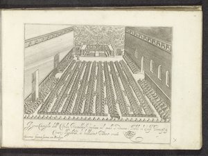 Vergadering en la Sala del Maggior Consiglio Scènes uit het Venetiaanse leven (título de la serie) Habiti d