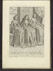 Vrouw van de doge conoció a twee vrouwen Scènes uit het Venetiaanse leven (título de la serie) Habiti d