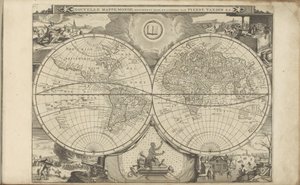 Wereldkaart Mapa del Nuevo Mundo (título en el objeto) Las Indias Orientales y Occidentales y otros lugares (título de la serie)