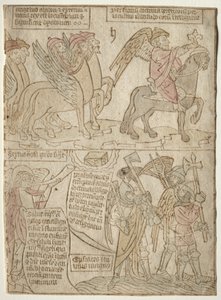 page from the Apocalypse (The Locusts with the Angel of the Abyss and The Sixth Trumpet) de Anonymous