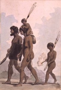 Una familia de Nueva Gales del Sur, c.1788-92 de Anonymous Anonymous