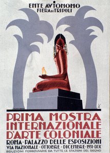 Cartel publicitario para la Primera exposición de arte colonial de Anonymous Anonymous