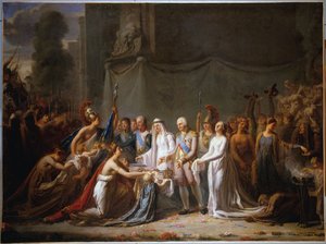Alegoría de la entrada de Luis XVIII en París el 3 de mayo de 1814 (óleo sobre lienzo) de Anonymous Anonymous